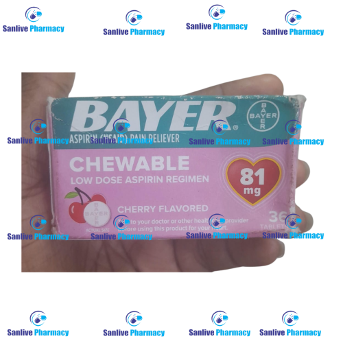 Chewable Aspirin by Bayer 81mg